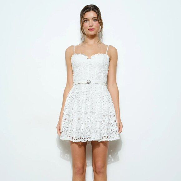 Ina Dresses & Skirts - NWT Ina Sweetheart Lace Bustier Mini Dress size S